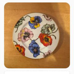 MaxSold Auction: Fitz &#38; Floyd Pansies Salad Plate - Hiram (Georgia, USA) SELLER MANAGED Reseller Online Auction - Hiram Acworth Highway (STORAGE)