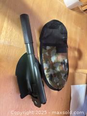 MaxSold Auction: Folding Camping Shovel with Compass - Hiram (Georgia, USA) SELLER MANAGED Reseller Online Auction - Hiram Acworth Highway (STORAGE)
