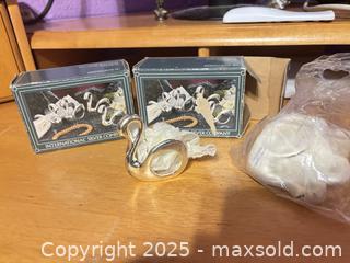 MaxSold Auction: International Silver Company Silverplated Swan Napkin Rings - Hiram (Georgia, USA) SELLER MANAGED Reseller Online Auction - Hiram Acworth Highway (STORAGE)