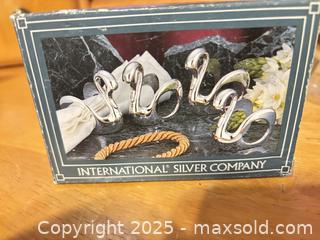 MaxSold Auction: International Silver Company Silverplated Swan Napkin Rings - Hiram (Georgia, USA) SELLER MANAGED Reseller Online Auction - Hiram Acworth Highway (STORAGE)
