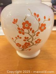 MaxSold Auction: Italian Milk Glass Ginger Jar with Orange Blossoms - Hiram (Georgia, USA) SELLER MANAGED Reseller Online Auction - Hiram Acworth Highway (STORAGE)