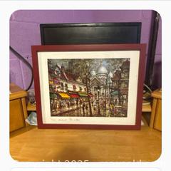 MaxSold Auction: Jacques Chardon 'Paris Montmartre' Print - Hiram (Georgia, USA) SELLER MANAGED Reseller Online Auction - Hiram Acworth Highway (STORAGE)