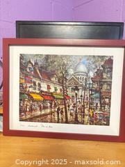 MaxSold Auction: Jacques Chardon 'Paris Montmartre' Print - Hiram (Georgia, USA) SELLER MANAGED Reseller Online Auction - Hiram Acworth Highway (STORAGE)