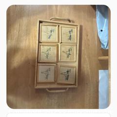 MaxSold Auction: Japanese Bamboo Coaster Set with Tray - Hiram (Georgia, USA) SELLER MANAGED Reseller Online Auction - Hiram Acworth Highway (STORAGE)