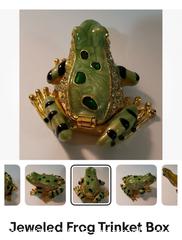 MaxSold Auction: Jeweled Frog Trinket Box - Hiram (Georgia, USA) SELLER MANAGED Reseller Online Auction - Hiram Acworth Highway (STORAGE)