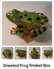 MaxSold Auction: Jeweled Frog Trinket Box - Hiram (Georgia, USA) SELLER MANAGED Reseller Online Auction - Hiram Acworth Highway (STORAGE)