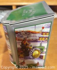 MaxSold Auction: John Deere Winter Scene Slope Lid Tin - Hiram (Georgia, USA) SELLER MANAGED Reseller Online Auction - Hiram Acworth Highway (STORAGE)