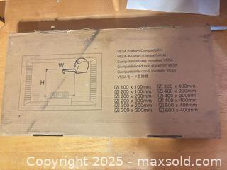 MaxSold Auction: New in box TV wall mount - Hiram (Georgia, USA) SELLER MANAGED Reseller Online Auction - Hiram Acworth Highway (STORAGE)