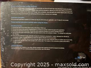MaxSold Auction: New in sealed package HiDow foot massager - Hiram (Georgia, USA) SELLER MANAGED Reseller Online Auction - Hiram Acworth Highway (STORAGE)