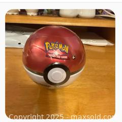 MaxSold Auction: New &#38; sealed Pokemon Trading Card Game Poke Ball Tin - Hiram (Georgia, USA) SELLER MANAGED Reseller Online Auction - Hiram Acworth Highway (STORAGE)