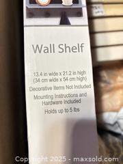 MaxSold Auction: “New” Wall Shelf - Hiram (Georgia, USA) SELLER MANAGED Reseller Online Auction - Hiram Acworth Highway (STORAGE)