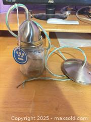 MaxSold Auction: “New” Westinghouse / Kichler Brinley 1-Light Brushed Nickel Jar Pendant - Hiram (Georgia, USA) SELLER MANAGED Reseller Online Auction - Hiram Acworth Highway (STORAGE)