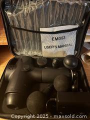 MaxSold Auction: NOS  Massage gun - Hiram (Georgia, USA) SELLER MANAGED Reseller Online Auction - Hiram Acworth Highway (STORAGE)