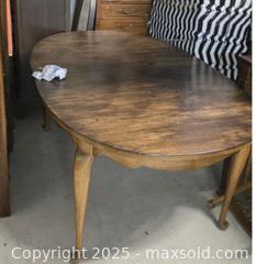 MaxSold Auction: Queen Anne Dining Table w/6 chairs - Hiram (Georgia, USA) SELLER MANAGED Reseller Online Auction - Hiram Acworth Highway (STORAGE)