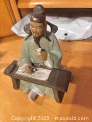 MaxSold Auction: Shiwan Mudman Scholar Figurine - Hiram (Georgia, USA) SELLER MANAGED Reseller Online Auction - Hiram Acworth Highway (STORAGE)