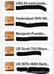 MaxSold Auction: Stamp collection - Hiram (Georgia, USA) SELLER MANAGED Reseller Online Auction - Hiram Acworth Highway (STORAGE)