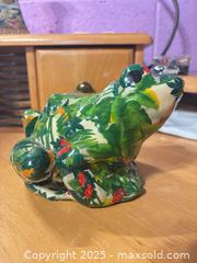 MaxSold Auction: Talavera Frog Figurine - Hiram (Georgia, USA) SELLER MANAGED Reseller Online Auction - Hiram Acworth Highway (STORAGE)