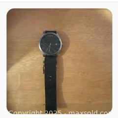 MaxSold Auction: “Used” MVMT Element Nitro Black Dial Black Leather Strap Men's Watch - Hiram (Georgia, USA) SELLER MANAGED Reseller Online Auction - Hiram Acworth Highway (STORAGE)
