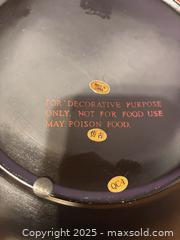 MaxSold Auction: Vernon Ware by Metlox Decorative Plate with Iris Motif - Hiram (Georgia, USA) SELLER MANAGED Reseller Online Auction - Hiram Acworth Highway (STORAGE)