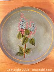 MaxSold Auction: Vernon Ware by Metlox Decorative Plate with Lilac Design - Hiram (Georgia, USA) SELLER MANAGED Reseller Online Auction - Hiram Acworth Highway (STORAGE)