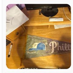MaxSold Auction: Vintage Philadelphia Phillies Pennant - Hiram (Georgia, USA) SELLER MANAGED Reseller Online Auction - Hiram Acworth Highway (STORAGE)