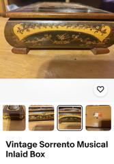 MaxSold Auction: Vintage Sorrento Musical Inlaid Box - Hiram (Georgia, USA) SELLER MANAGED Reseller Online Auction - Hiram Acworth Highway (STORAGE)