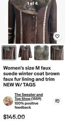 MaxSold Auction: Women’s faux fur/Leather coat - Hiram (Georgia, USA) SELLER MANAGED Reseller Online Auction - Hiram Acworth Highway (STORAGE)