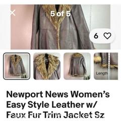 MaxSold Auction: Women’s Lg Leather jacket w fur accents - Hiram (Georgia, USA) SELLER MANAGED Reseller Online Auction - Hiram Acworth Highway (STORAGE)