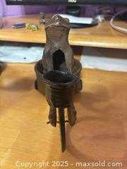 MaxSold Auction: Workout Frog on Bicycle Garden Sculpture - Hiram (Georgia, USA) SELLER MANAGED Reseller Online Auction - Hiram Acworth Highway (STORAGE)