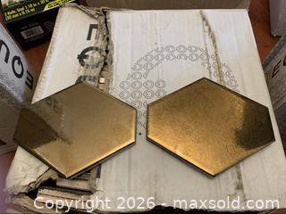 MaxSold Auction: Gold / Bronze Ceramic Tiles (New) - Deseronto (Ontario, Canada) SELLER MANAGED Downsizing Online Auction - Mill Street