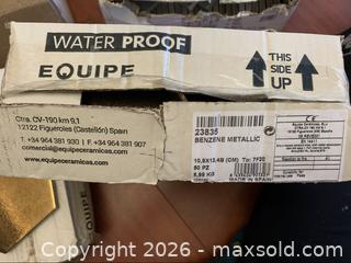 MaxSold Auction: Gold / Bronze Ceramic Tiles (New) - Deseronto (Ontario, Canada) SELLER MANAGED Downsizing Online Auction - Mill Street