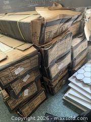 MaxSold Auction: Wood Patterned Ceramic Tiles Lot (New) - Deseronto (Ontario, Canada) SELLER MANAGED Downsizing Online Auction - Mill Street
