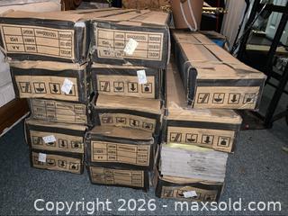 MaxSold Auction: Wood Patterned Ceramic Tiles Lot (New) - Deseronto (Ontario, Canada) SELLER MANAGED Downsizing Online Auction - Mill Street