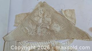 MaxSold Auction: Assorted Vintage Crocheted & Embroidered Lace Trims and Panels - Toronto (Ontario, Canada) SELLER MANAGED Downsizing Online Auction - Ferris Road