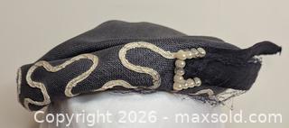 MaxSold Auction: Black Straw/Sinamay Cocktail Hats, Rhinestones & Veil (Lot of 2) - Toronto (Ontario, Canada) SELLER MANAGED Downsizing Online Auction - Ferris Road