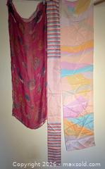 MaxSold Auction: Lot of 3 Women's Long Rectangular Silk & Chiffon Scarves - Toronto (Ontario, Canada) SELLER MANAGED Downsizing Online Auction - Ferris Road