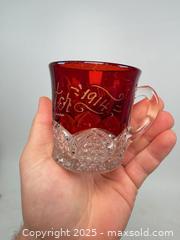 MaxSold Auction: Antique cranberry cut crystal cup 1914 - Concord (California, USA) SELLER MANAGED Estate Sale Online Auction - Landana Drive