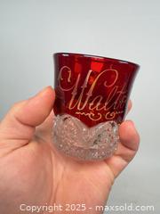 MaxSold Auction: Antique cranberry cut crystal cup 1914 - Concord (California, USA) SELLER MANAGED Estate Sale Online Auction - Landana Drive