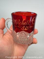 MaxSold Auction: Antique cranberry cut crystal cup 1914 - Concord (California, USA) SELLER MANAGED Estate Sale Online Auction - Landana Drive