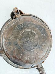 MaxSold Auction: Antique late 1800s Griswold cast-iron waffle iron - Concord (California, USA) SELLER MANAGED Estate Sale Online Auction - Landana Drive