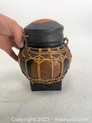 MaxSold Auction: Antique wooden Burmese/southeast Asian wooden box basket - Concord (California, USA) SELLER MANAGED Estate Sale Online Auction - Landana Drive