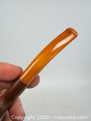 MaxSold Auction: Antique wooden burrow smoking pipe with amber tip - Concord (California, USA) SELLER MANAGED Estate Sale Online Auction - Landana Drive