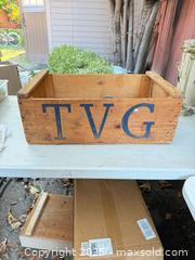 MaxSold Auction: Large Antique wooden crate tri valley growers - Concord (California, USA) SELLER MANAGED Estate Sale Online Auction - Landana Drive