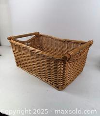 MaxSold Auction: Large vintage woven basket - Concord (California, USA) SELLER MANAGED Estate Sale Online Auction - Landana Drive