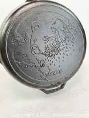 MaxSold Auction: New old stock vintage Lodge 12 inch wildlife series bear cast-iron skillet - Concord (California, USA) SELLER MANAGED Estate Sale Online Auction - Landana Drive
