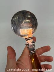 MaxSold Auction: Pair mid-century modern silver plate and copper copper craft guild salad utensils - Concord (California, USA) SELLER MANAGED Estate Sale Online Auction - Landana Drive