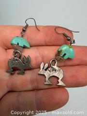 MaxSold Auction: Pair of genuine Indigenous American earrings with fetishes - Concord (California, USA) SELLER MANAGED Estate Sale Online Auction - Landana Drive