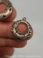 MaxSold Auction: Pair of Mexican sterling silver pierced carving earrings - Concord (California, USA) SELLER MANAGED Estate Sale Online Auction - Landana Drive