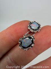 MaxSold Auction: Pair of sterling silver opal duplet earrings - Concord (California, USA) SELLER MANAGED Estate Sale Online Auction - Landana Drive