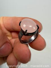 MaxSold Auction: Rose quartz and 925 Sterling silver ring - Concord (California, USA) SELLER MANAGED Estate Sale Online Auction - Landana Drive